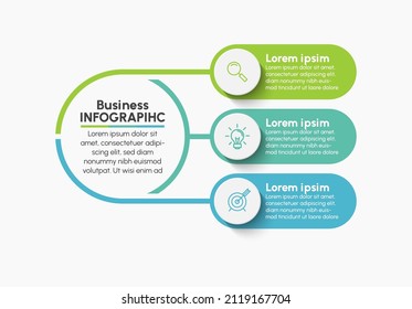 Visualización de datos empresariales. iconos de infografía de línea de tiempo diseñados para plantilla de fondo abstracto