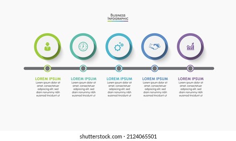 Business data visualization. timeline infographic icons designed for abstract background template