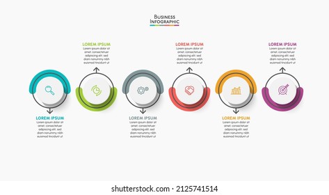 Business data visualization. timeline infographic icons designed for abstract background template