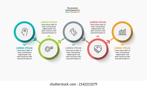 Business data visualization. timeline infographic icons designed for abstract background template