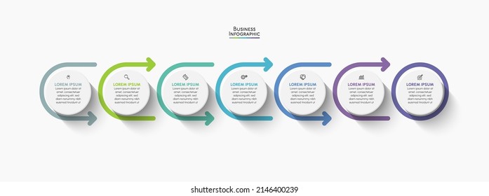 Business data visualization. timeline infographic icons designed for abstract background template