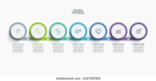 Business data visualization. timeline infographic icons designed for abstract background template