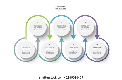 Business data visualization. timeline infographic icons designed for abstract background template