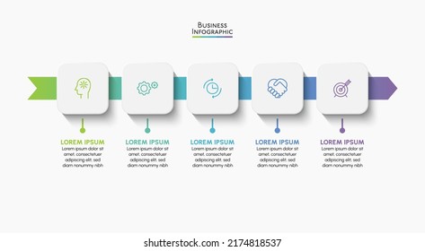 Business data visualization. timeline infographic icons designed for abstract background template