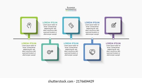 Business data visualization. timeline infographic icons designed for abstract background template