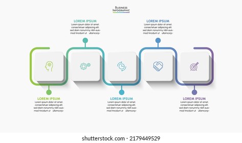 Business data visualization. timeline infographic icons designed for abstract background template