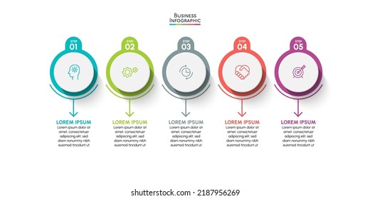 Business data visualization. timeline infographic icons designed for abstract background template