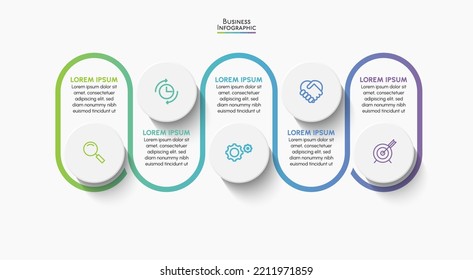 Business data visualization. timeline infographic icons designed for abstract background template