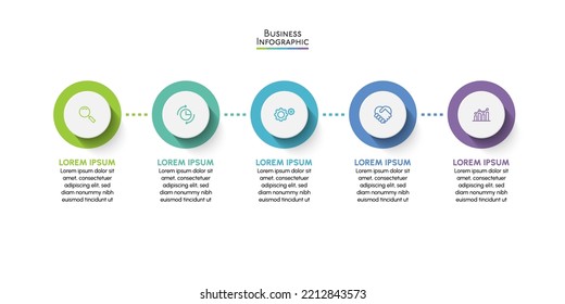 Business data visualization. timeline infographic icons designed for abstract background template