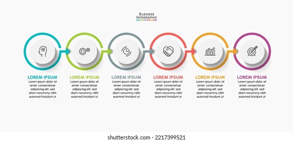 Business data visualization. timeline infographic icons designed for abstract background template
