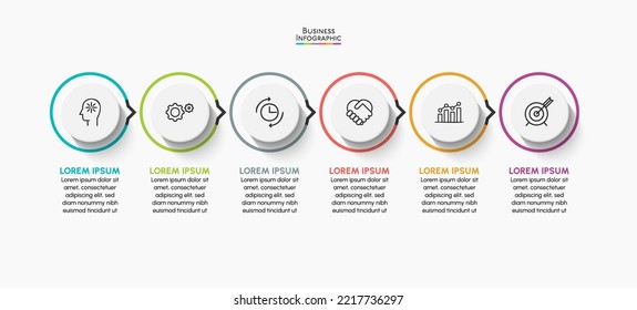 Business data visualization. timeline infographic icons designed for abstract background template