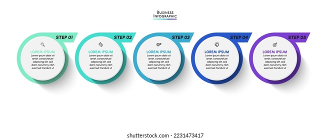 Business data visualization. timeline infographic icons designed for abstract background template