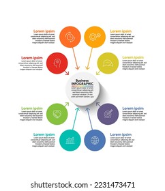 Business data visualization. timeline infographic icons designed for abstract background template