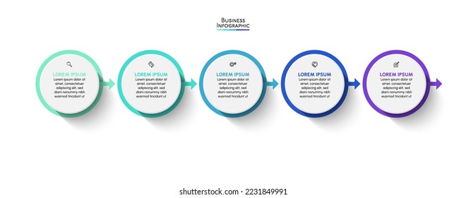 Business data visualization. timeline infographic icons designed for abstract background template