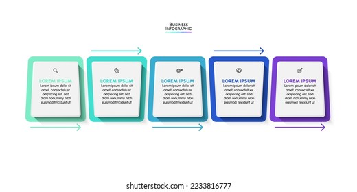 Business data visualization. timeline infographic icons designed for abstract background template