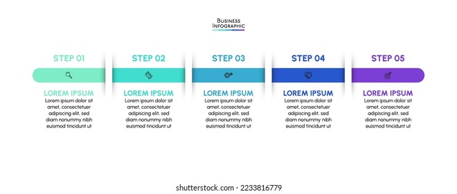 Business data visualization. timeline infographic icons designed for abstract background template