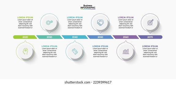 Business data visualization. timeline infographic icons designed for abstract background template