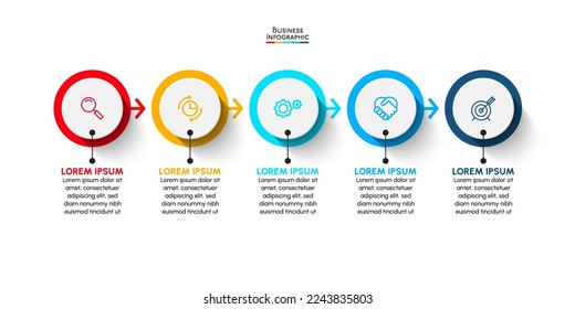 Business data visualization. timeline infographic icons designed for abstract background template