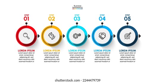 Business data visualization. timeline infographic icons designed for abstract background template
