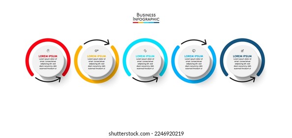 Business data visualization. timeline infographic icons designed for abstract background template