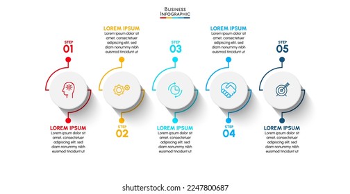 Business data visualization. timeline infographic icons designed for abstract background template