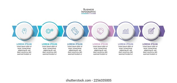 Business data visualization. timeline infographic icons designed for abstract background