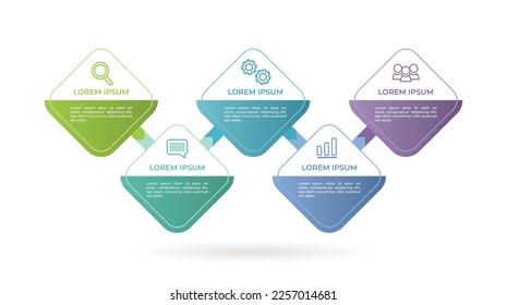 business data visualization timeline infographic icons designed for abstract background template