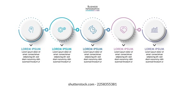 Business data visualization. timeline infographic icons designed for abstract background template