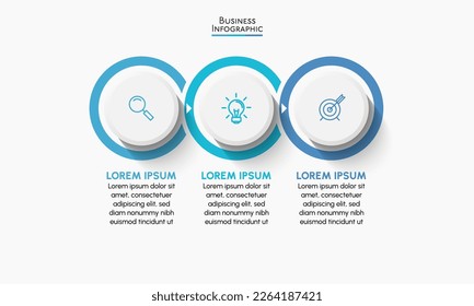 Visualización de datos empresariales. iconos de infografía de línea de tiempo diseñados para plantilla de fondo abstracto