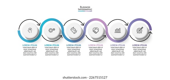 Business data visualization. timeline infographic icons designed for abstract background template