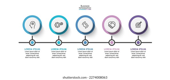 Business data visualization. timeline infographic icons designed for abstract background template