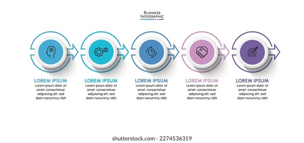 Business data visualization. timeline infographic icons designed for abstract background template