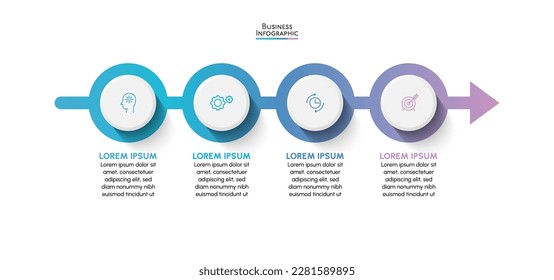 Business data visualization. timeline infographic icons designed for abstract background template.