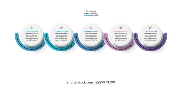 Business data visualization. timeline infographic icons designed for abstract background template.