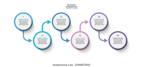 Business data visualization. timeline infographic icons designed for abstract background template.