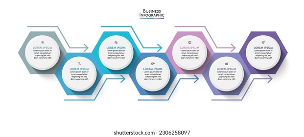 Business data visualization. timeline infographic icons designed for abstract background template.