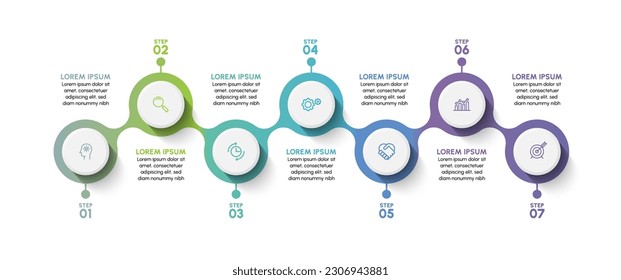 Business data visualization. timeline infographic icons designed for abstract background template.