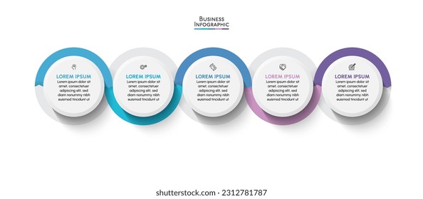 Business data visualization. timeline infographic icons designed for abstract background template