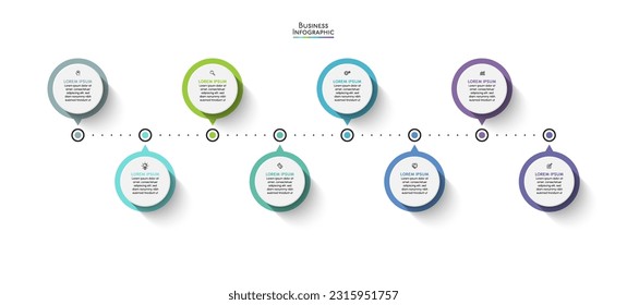 Business data visualization. timeline infographic icons designed for abstract background template