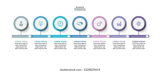 Business data visualization. timeline infographic icons designed for abstract background template