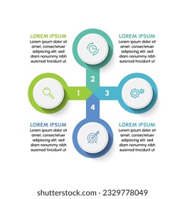 Business data visualization. timeline infographic icons designed for abstract background template.