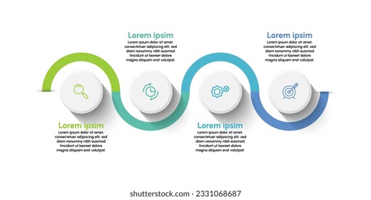 Business data visualization. timeline infographic icons designed for abstract background template.