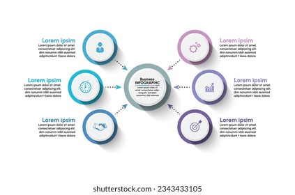 Business data visualization. timeline infographic icons designed for abstract background template