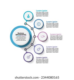 Business data visualization. timeline infographic icons designed for abstract background template
