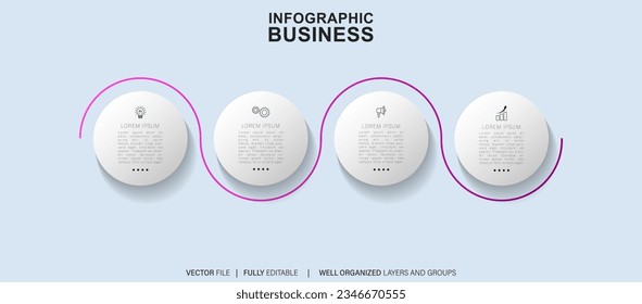 Business data visualization. timeline infographic icons designed for abstract background template milestone element modern diagram process technology digital marketing data presentation chart vector