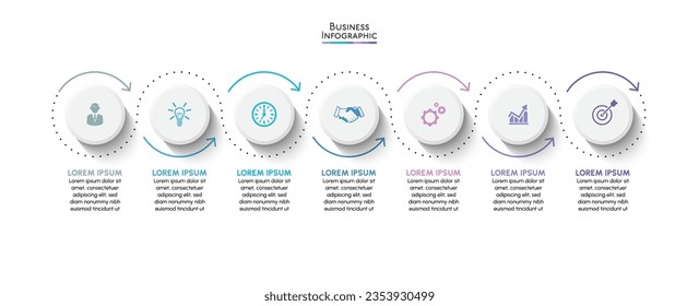 Business data visualization. timeline infographic icons designed for abstract background template