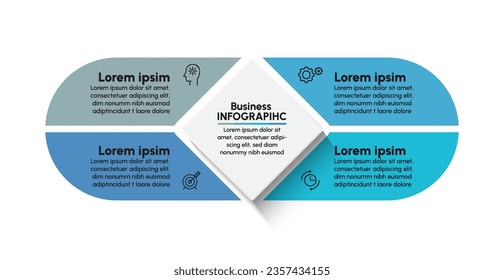 Business data visualization. timeline infographic icons designed for abstract background template
