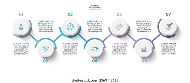 Business data visualization. timeline infographic icons designed for abstract background template