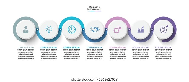Business data visualization. timeline infographic icons designed for abstract background template