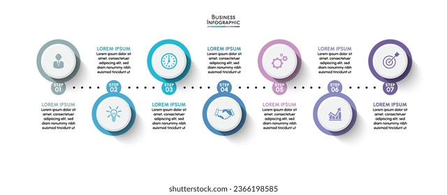 Business data visualization. timeline infographic icons designed for abstract background template